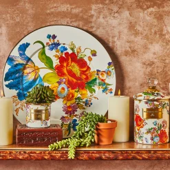 Bar Entertaining|Serveware|MacKenzie-Childs White Flower Market Serving Platter