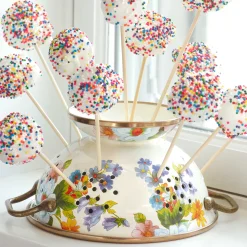 Kitchen Utensils & Tools|MacKenzie-Childs White Flower Market Small Colander
