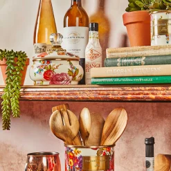 Bath & Bath Accessories|Room Accents|MacKenzie-Childs White Flower Market Squashed Pot