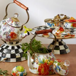 Bar Entertaining|Serveware|MacKenzie-Childs White Flower Market Triplicity