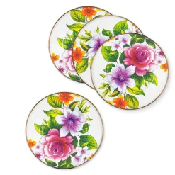 Kitchen & Dining Sets|Dinnerware & Flatware|MacKenzie-Childs White Flower Market White Salad Plates, Set of 4