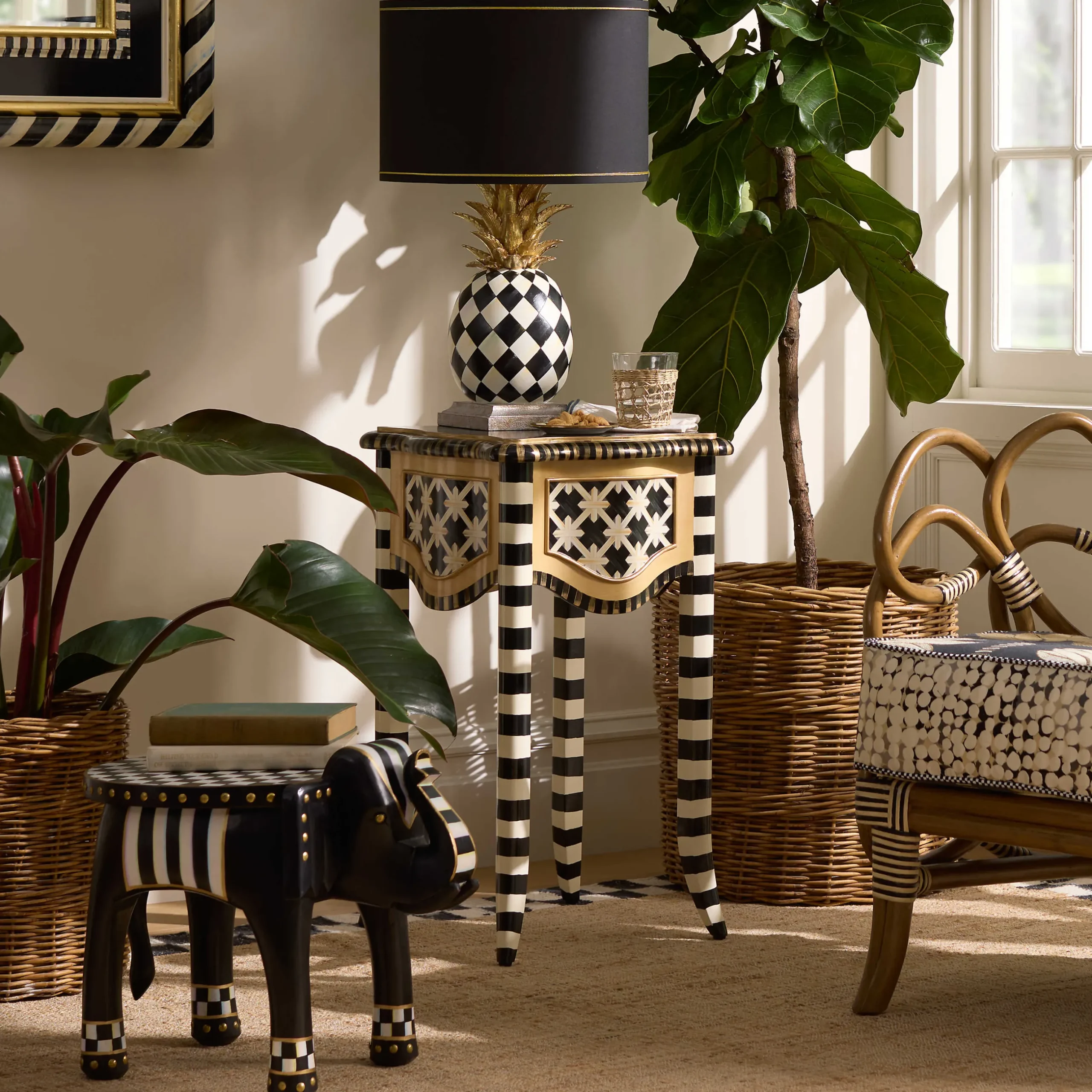 Entryway Furniture|Living Room|MacKenzie-Childs Wild Indoors Accent Table