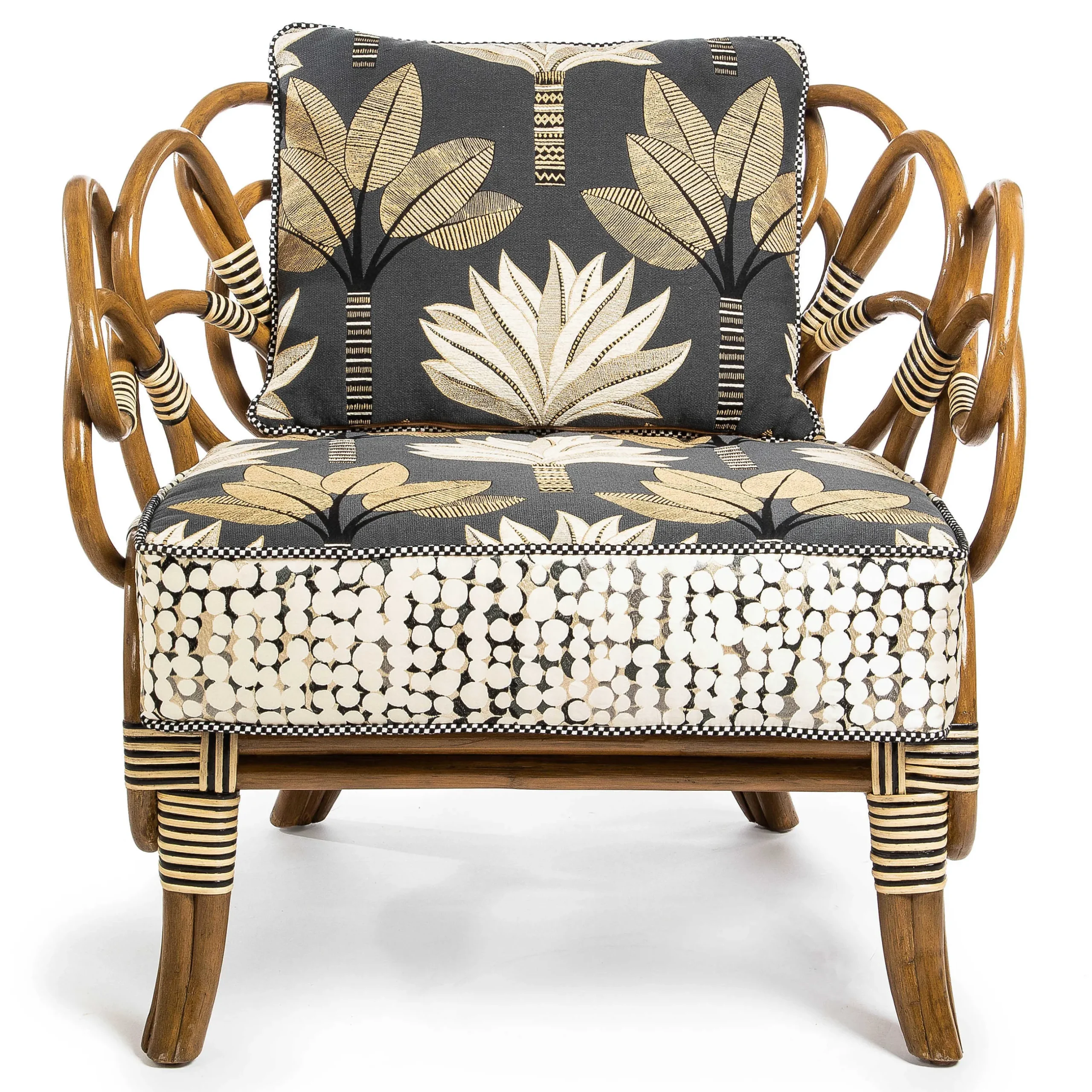 Living Room|MacKenzie-Childs Wild Indoors Rattan Chair