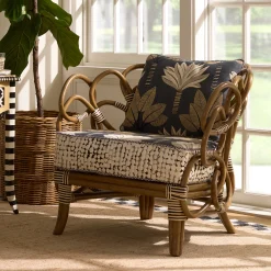 Living Room|MacKenzie-Childs Wild Indoors Rattan Chair