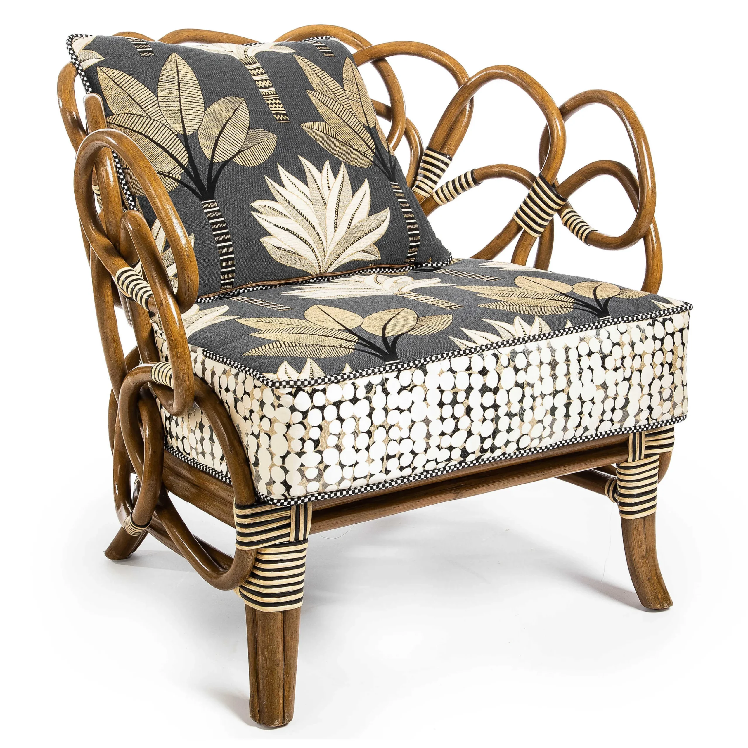 Living Room|MacKenzie-Childs Wild Indoors Rattan Chair