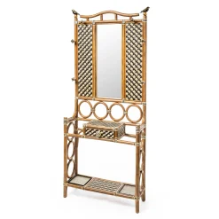 Entryway Furniture|MacKenzie-Childs Wild Indoors Rattan Hall Tree