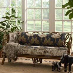 Living Room|MacKenzie-Childs Wild Indoors Rattan Loveseat
