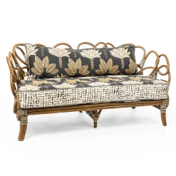 Living Room|MacKenzie-Childs Wild Indoors Rattan Loveseat