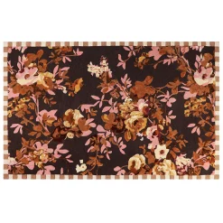 Rugs|MacKenzie-Childs Wild Rose Floral 5' x 8' Rug