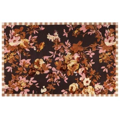 Rugs|MacKenzie-Childs Wild Rose Floral 5' x 8' Rug