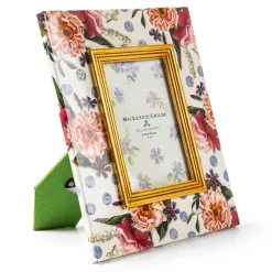 Room Accents|MacKenzie-Childs Wildflowers Blue 4 x 6 Frame