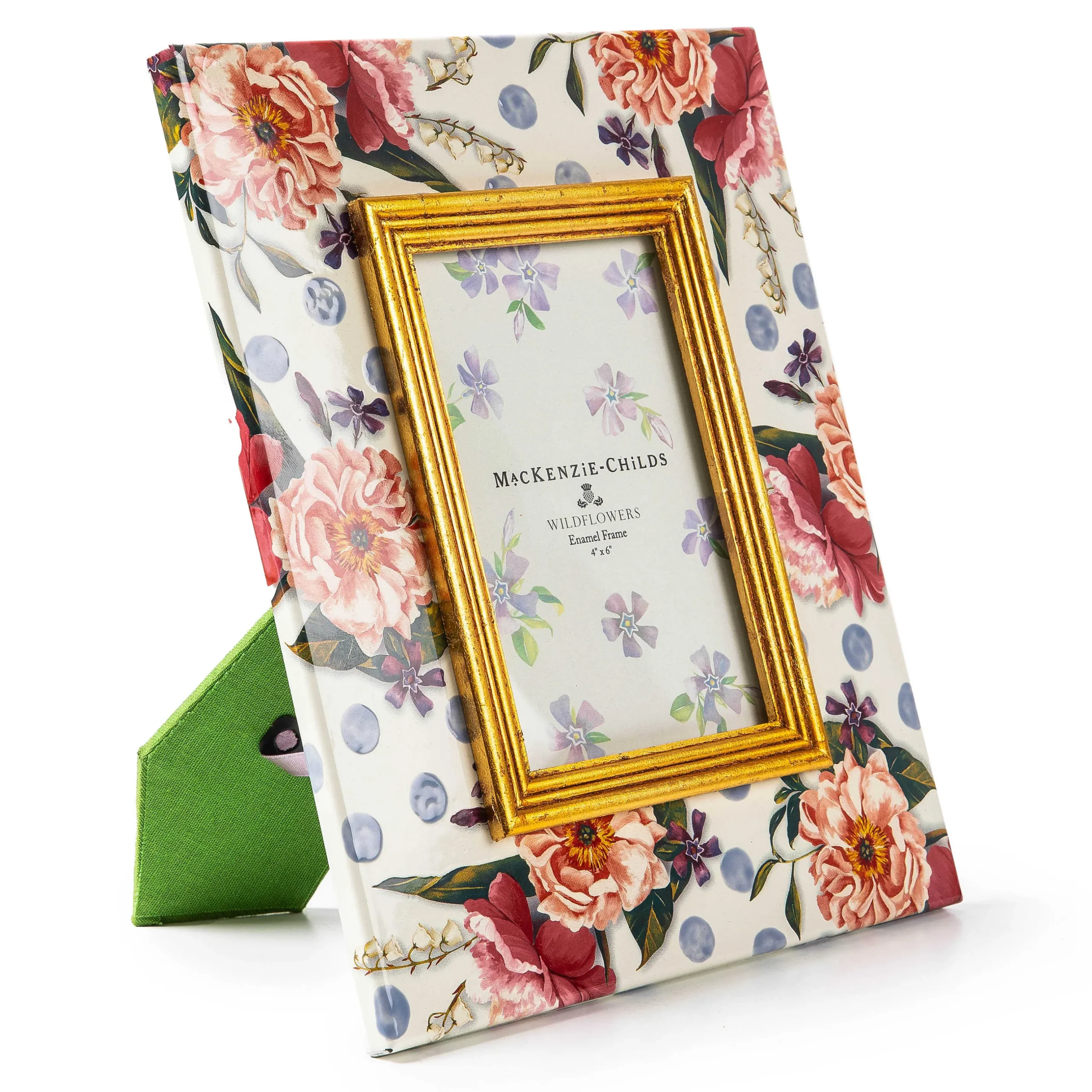 Room Accents|MacKenzie-Childs Wildflowers Blue 4 x 6 Frame