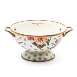 Kitchen Utensils & Tools|MacKenzie-Childs Wildflowers Blue Large Colander