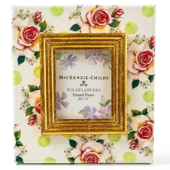 Room Accents|MacKenzie-Childs Wildflowers Green 2.5 x 3 Frame