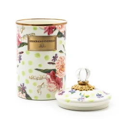 Kitchen Storage & Organization|MacKenzie-Childs Wildflowers Green Large Canister