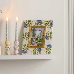Room Accents|MacKenzie-Childs Wildflowers Pink 5 x 7 Frame