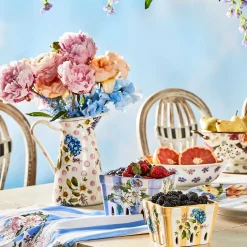 Bar Entertaining|Serveware|MacKenzie-Childs Wildflowers Pink Medium Practical Pitcher