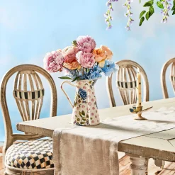 Bar Entertaining|Serveware|MacKenzie-Childs Wildflowers Pink Medium Practical Pitcher
