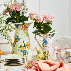 Bar Entertaining|Serveware|MacKenzie-Childs Wildflowers Pink Medium Practical Pitcher