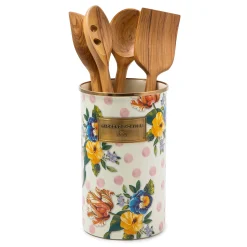 Kitchen Storage & Organization|MacKenzie-Childs Wildflowers Pink Utensil Holder