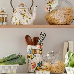 Kitchen Storage & Organization|MacKenzie-Childs Wildflowers Pink Utensil Holder