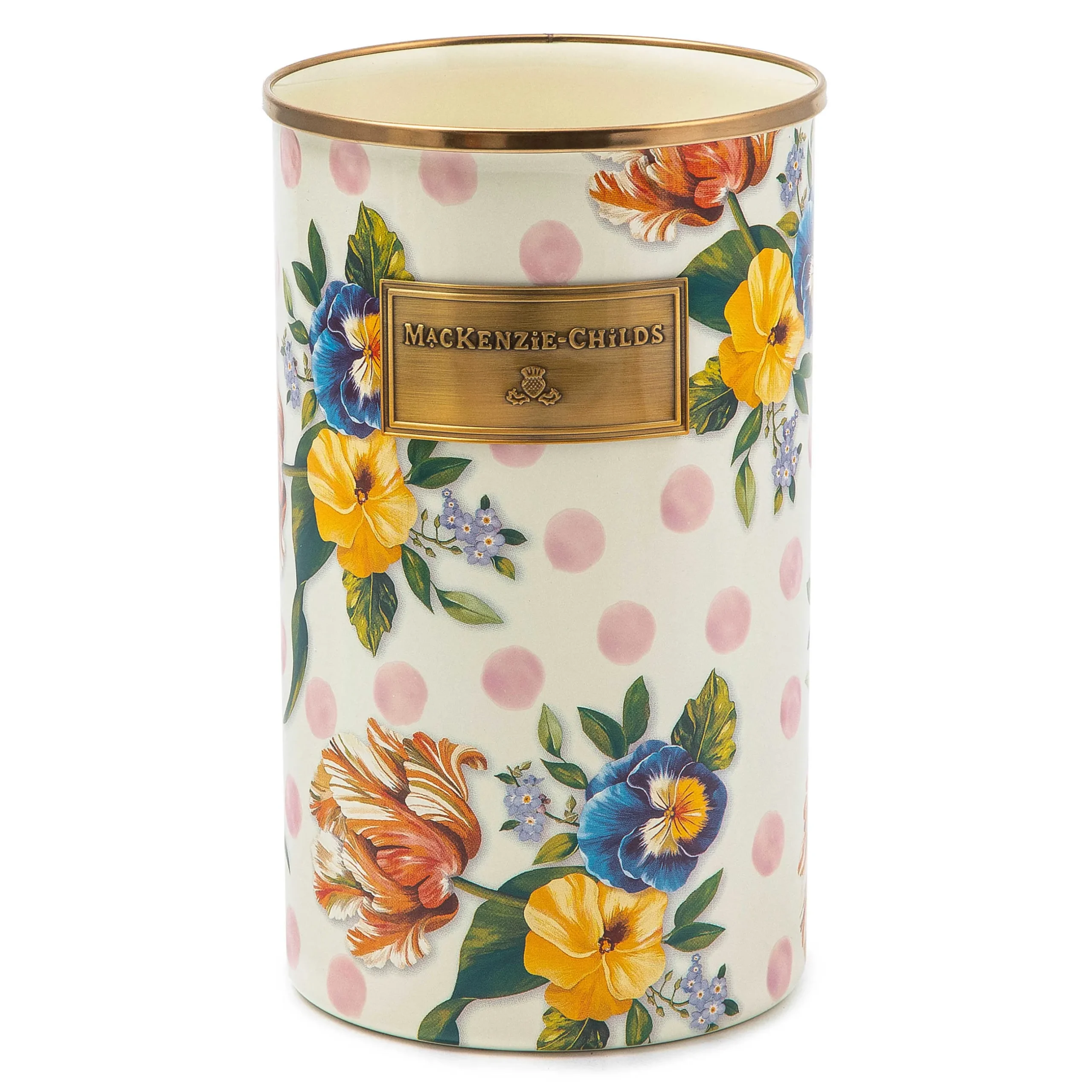 Kitchen Storage & Organization|MacKenzie-Childs Wildflowers Pink Utensil Holder