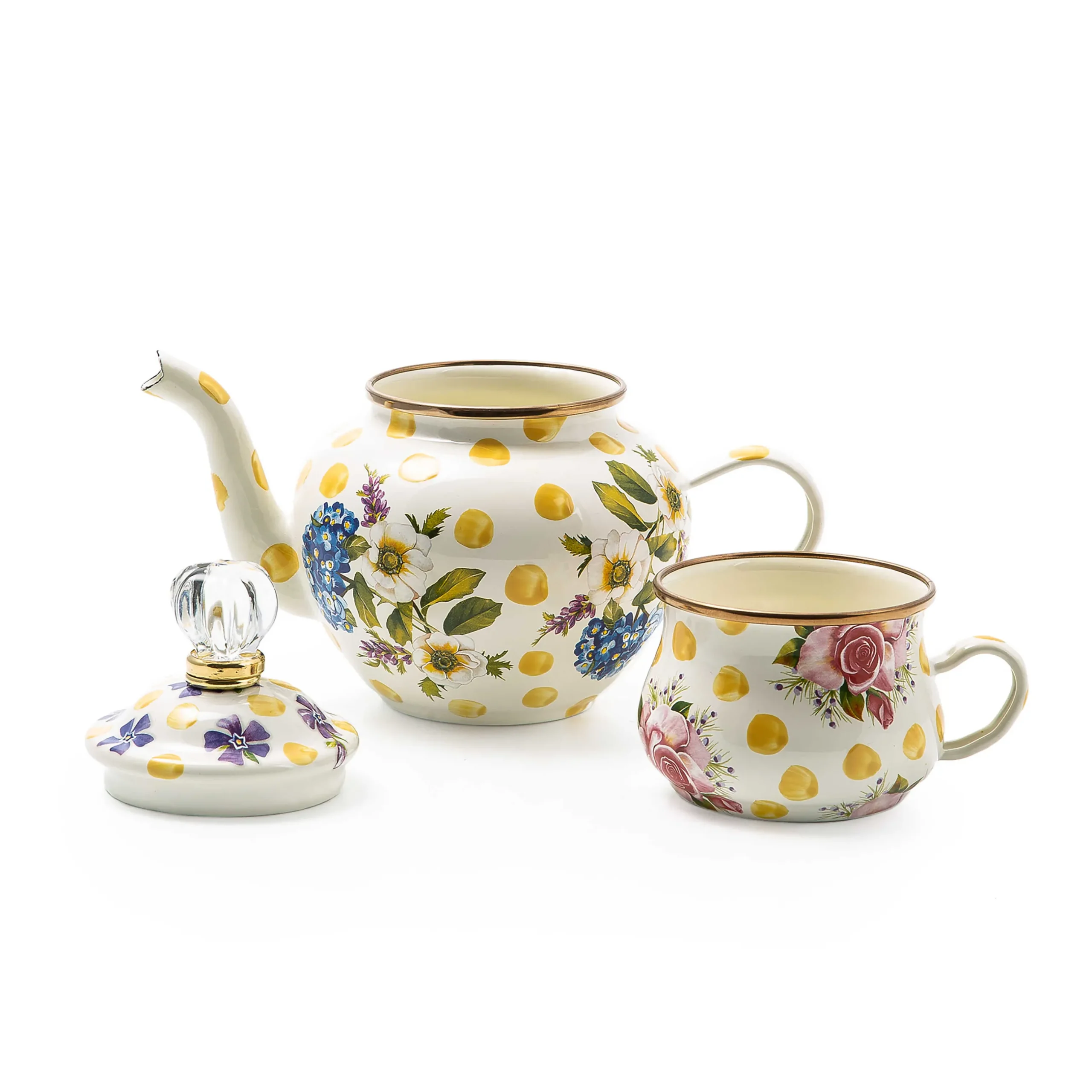 Kitchen & Table Linens|MacKenzie-Childs Wildflowers Yellow High Tea