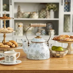 Holiday|Fall Entertaining|MacKenzie-Childs Winter Palace 2 Quart Tea Kettle