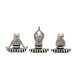 Room Accents|MacKenzie-Childs Yoga Frogs, Set of 3