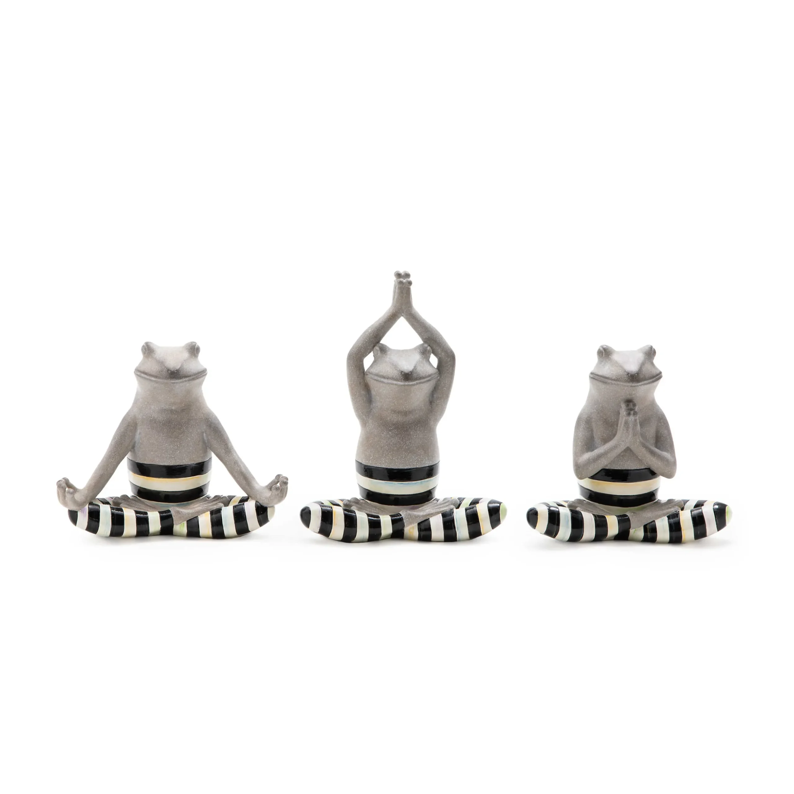Room Accents|MacKenzie-Childs Yoga Frogs, Set of 3
