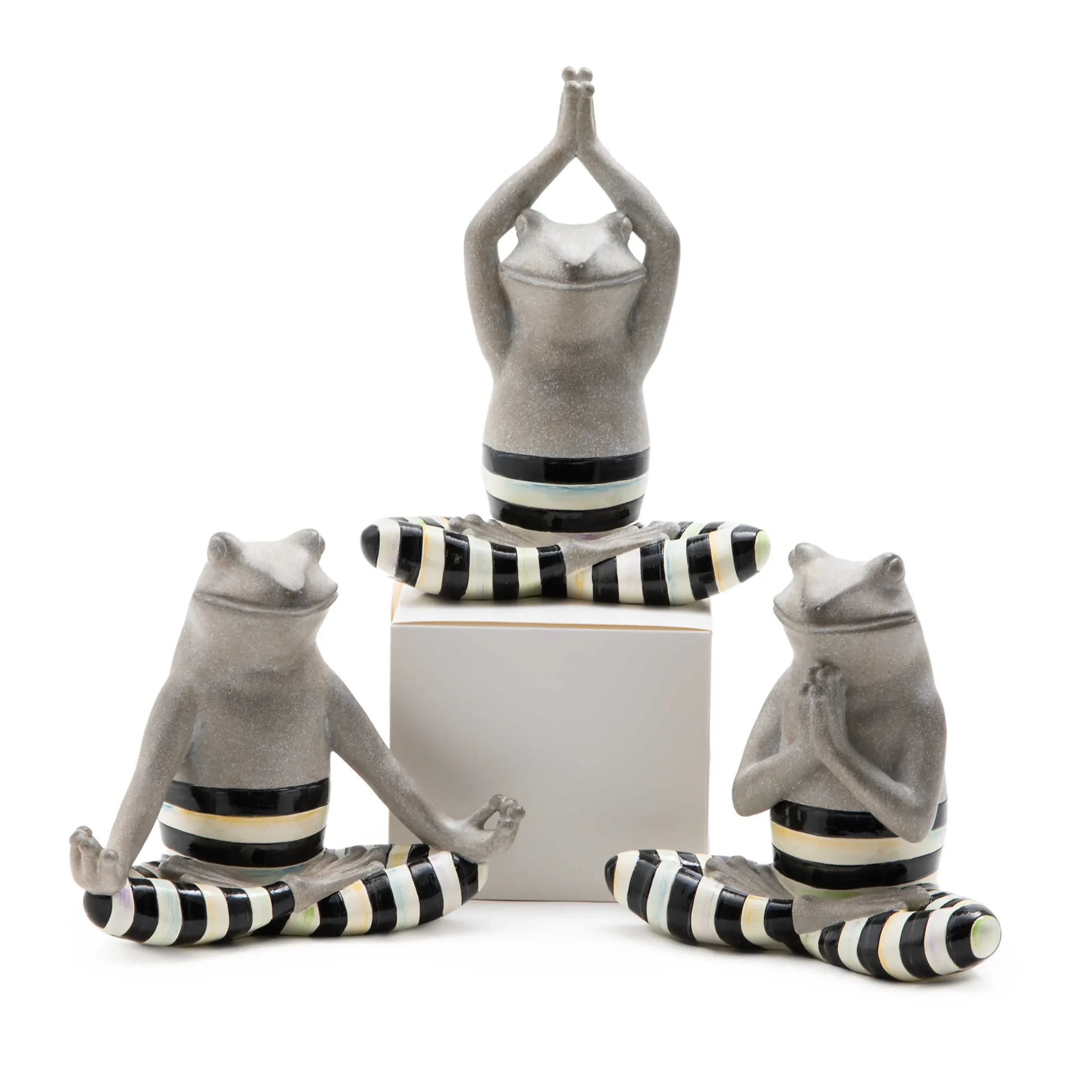Room Accents|MacKenzie-Childs Yoga Frogs, Set of 3