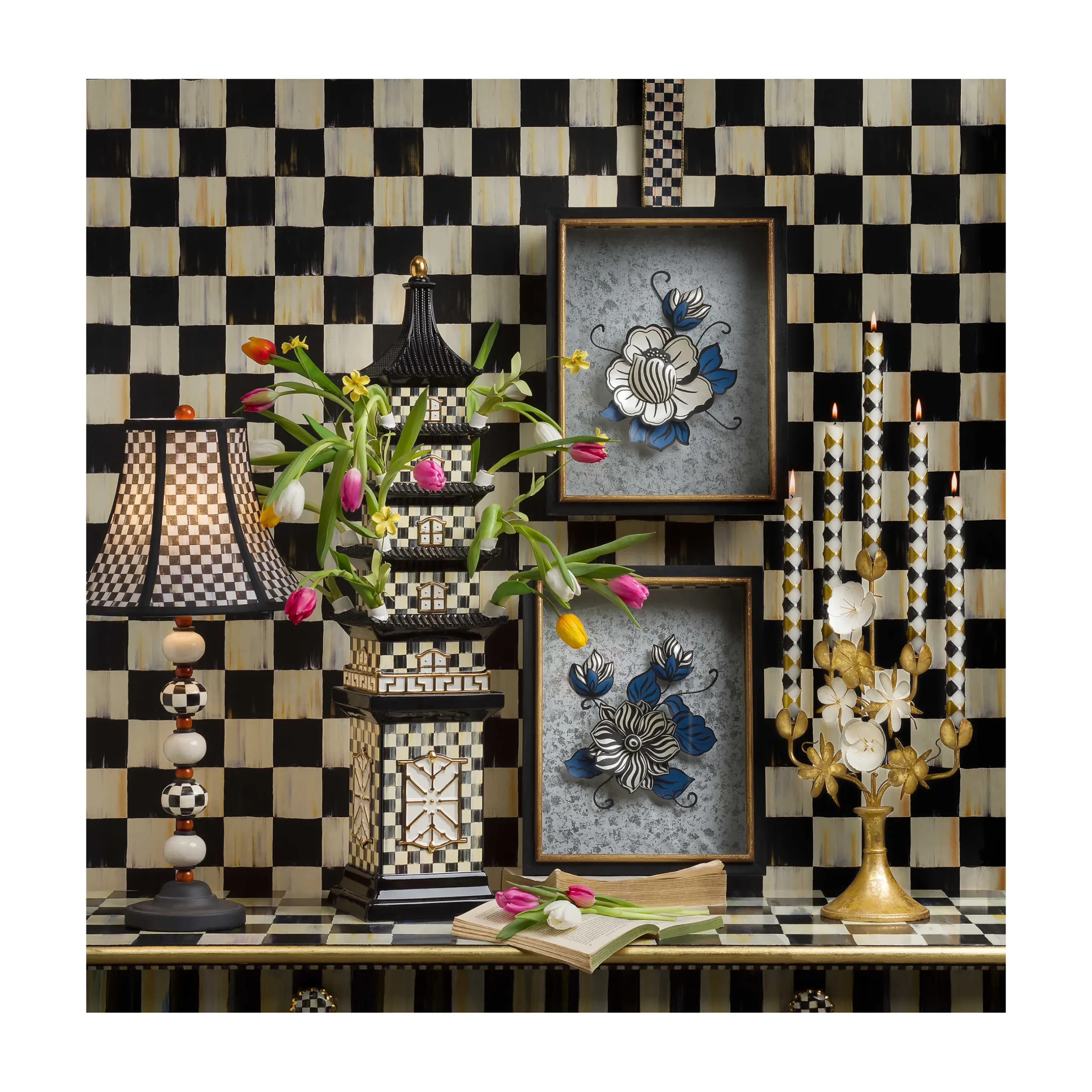 Room Accents|Lighting|MacKenzie-Childs Yo-Yo Table Lamp