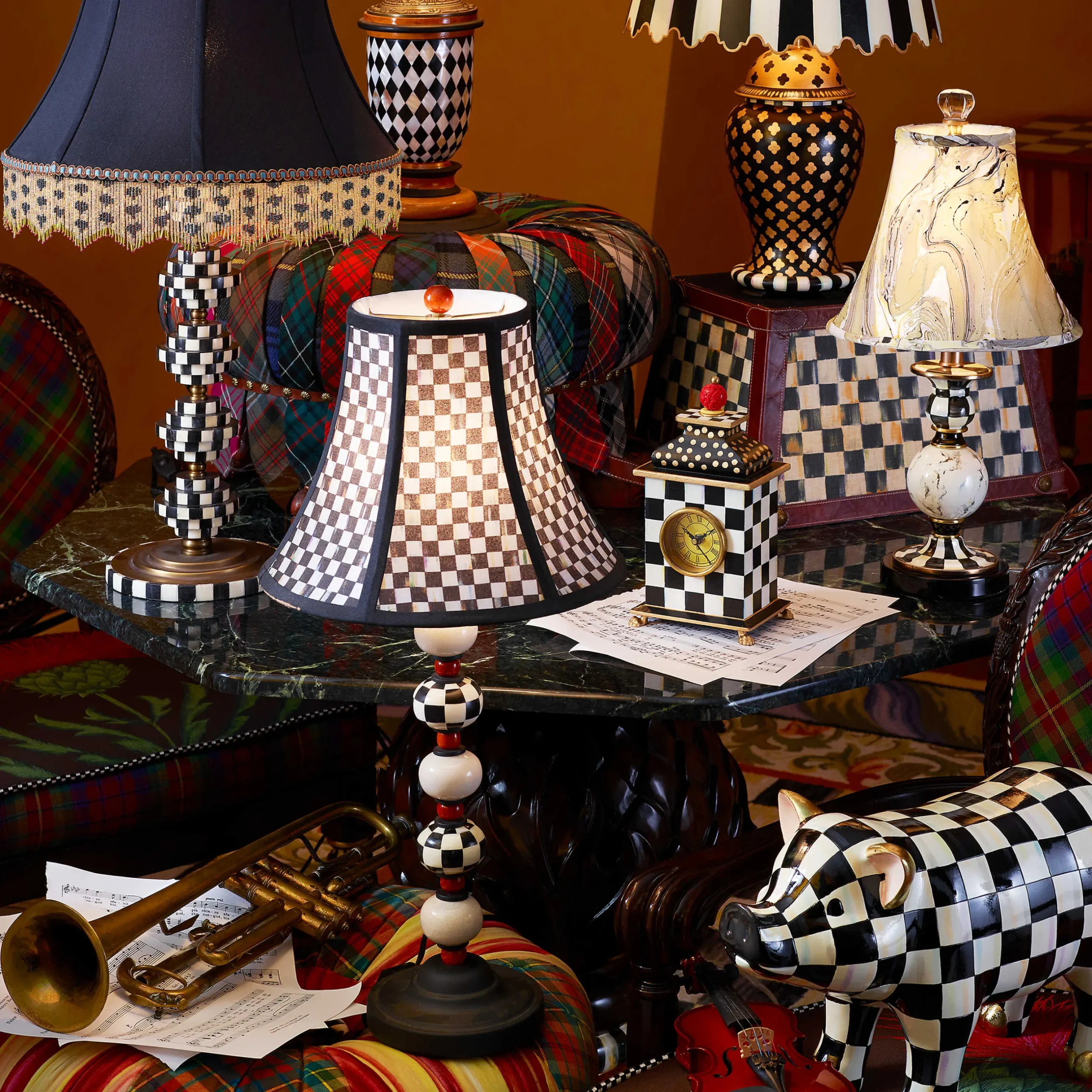 Room Accents|Lighting|MacKenzie-Childs Yo-Yo Table Lamp
